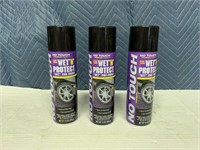 (3) 12oz No Touch Wet N Dry Protect Tire Finish