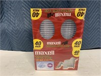 (2) 40Pks Maxell Standard Jewel Cases