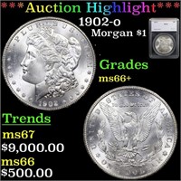 ***Auction Highlight*** 1902-o Morgan Dollar $1 Gr