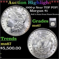 ***Auction Highlight*** 1900-p Morgan Dollar Near