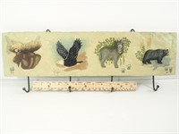 Ceramic Hand Painted Wildlife Heavy Coat Rack