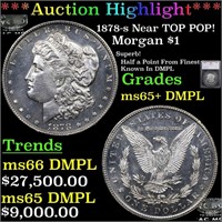 ***Auction Highlight*** 1878-s Morgan Dollar Near