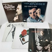 Charles Aznavour x 5 LP's