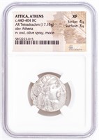 Coin Attica, Athens 440-404 BC Silver NGC XF
