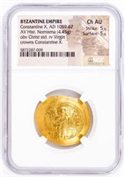 Coin Byzantine Empire Gold NGC Certified CH AU