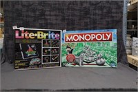 monoploy and light-brite