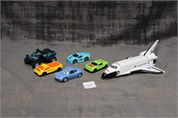 Toy cars & space shuttle
