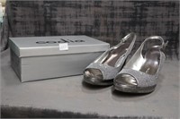 Codia Silver High Heels 10M