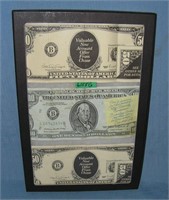 Group of US advertising large notes