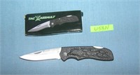 Tactical assault pocket knife with box