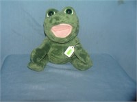 Vintage large frog plush toy