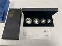 2012 Britannia Four-Coin Silver Proof Set