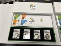 NGC Rio Olympics 4 Coin Set Series III PF 69