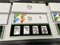 NGC Rio Olympics 4 Coin Set Series II PF 69