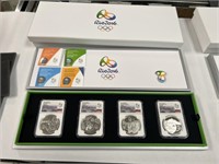 NGC Rio Olympics 4 Coin Set Series I Gem Proof