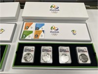 NGC Rio Olympics 4 Coin Set Series I PF 69