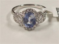 Platinum Sapphire & Diamond Lady's Ring