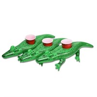 GoFloats Inflatable Alligator Drink Holder (3