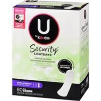 U by Kotex Lightdays Panty Liners, Extra Coverage,