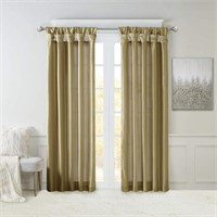 Madison Park Emilia Faux Silk Single Curtain with