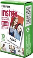 Fujifilm Instax Mini Film, White Single Pack (10