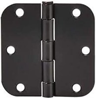 Basics Rounded 3.5 Inch (89 mm) Door Hinges, 18