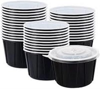 OTOR 25 Sets Meal Prep Round Food Storage with