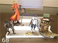 Trigun/Anime figures lot