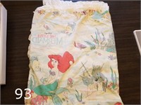 Vintage The Little Mermaid sheet