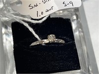 14K Emento Diamond Ring Size 9 1.0 DWT