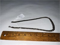 925 Sterling Silver Turkish Necklace 20" 28 grams