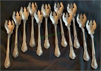 12 sterling silver ice cream desert spoons - 5