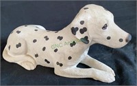 Elaborately done ceramic dalmatian figurine with