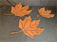 3 Footed Maple Leaf Home Decor