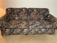 Bassett Queen Sofa Bed with Fall Pattern
