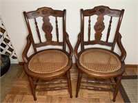 2 Antique Cane Seat chairs