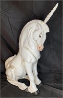 White Terracotta Unicorn with Removable Horn