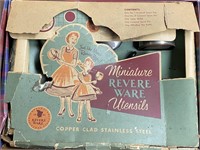 COMPLETE SET OF MINIATURE REVERE WARE W/BOX