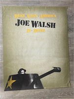 JOE WALSH REST EASY AMERICA POSTER