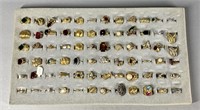 MISC. LOT OF COSTUME JEWELRY RINGS