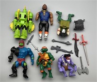 MISC. LOT OF VINTAGE ACTION FIGURES