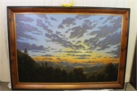 David Berger "Mountain Sunrise" 7'x5' Painting