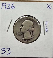 1936 Washington Quarter