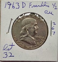 1963D  Franklin Half BU