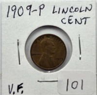 1909P Lincoln Cent VF