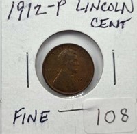 1912P Lincoln Cent F
