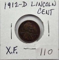 1912D  Lincoln Cent XF