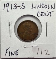 1913S Lincoln Cent F