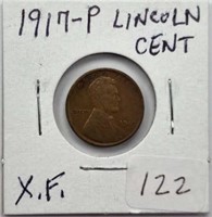 1917P Lincoln Cent XF