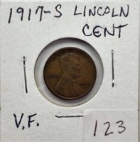 1917S Lincoln Cent VF